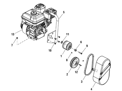 Engine Group (80003060) Diagram and Parts List for 866056-EX436-T  Briggs and Stratton Lawn Tractor Accessories